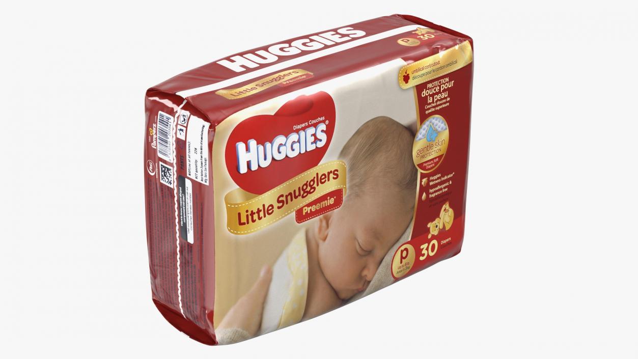 Huggies Little Snugglers Package 3D