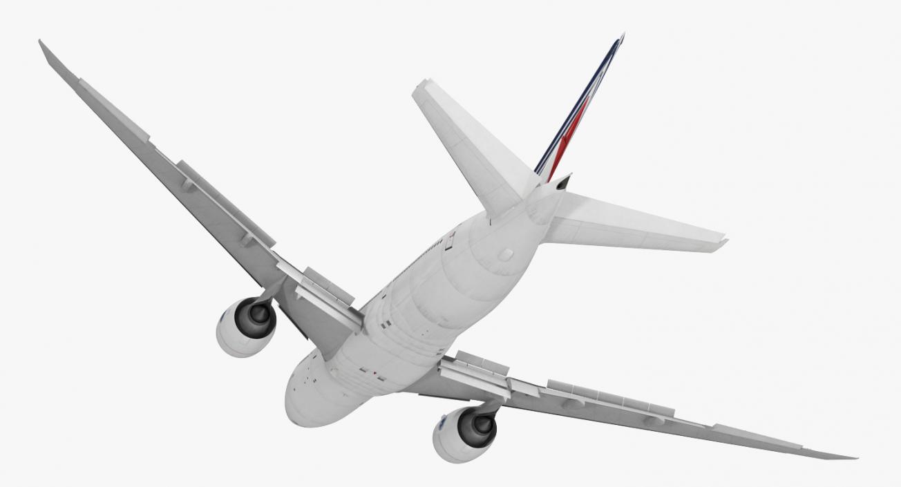 Boeing 777 200LR Air France Rigged 3D model