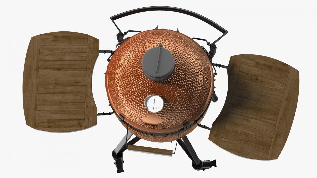 Kamado Style Bbq Grill Closed 3D model