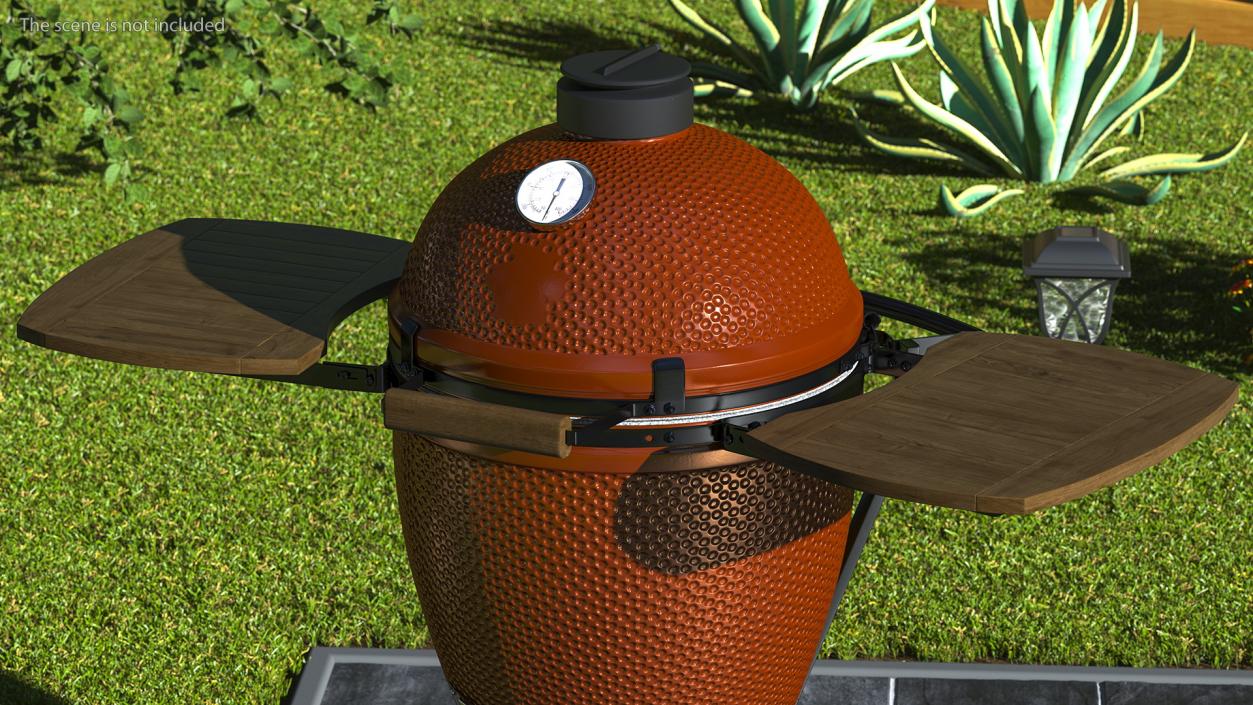 Kamado Style Bbq Grill Closed 3D model