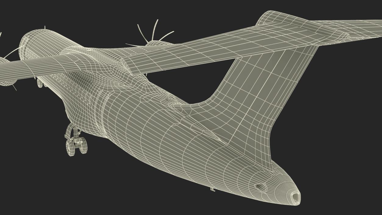 3D Airbus ZEROe Turboprop Rigged for Maya model