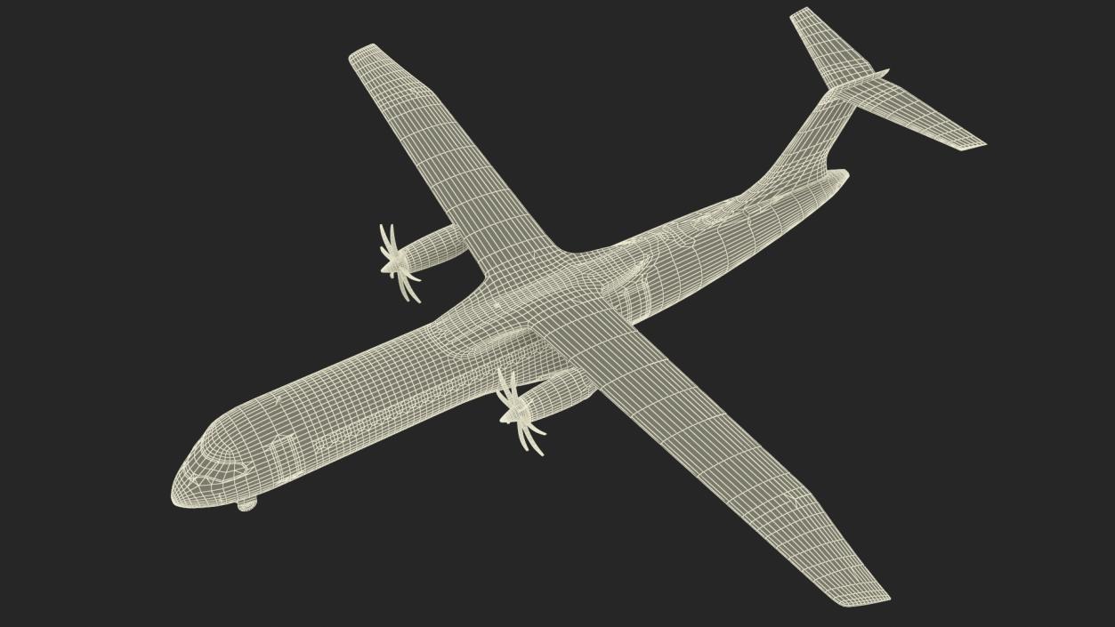 3D Airbus ZEROe Turboprop Rigged for Maya model