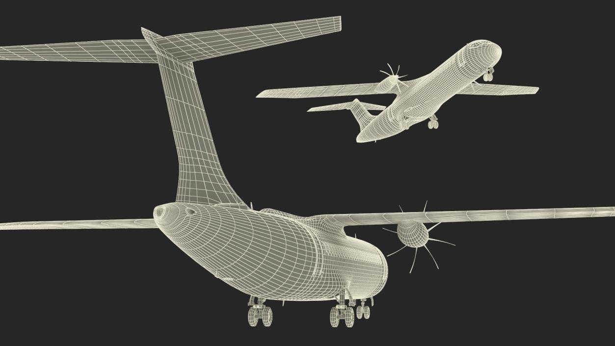 3D Airbus ZEROe Turboprop Rigged for Maya model