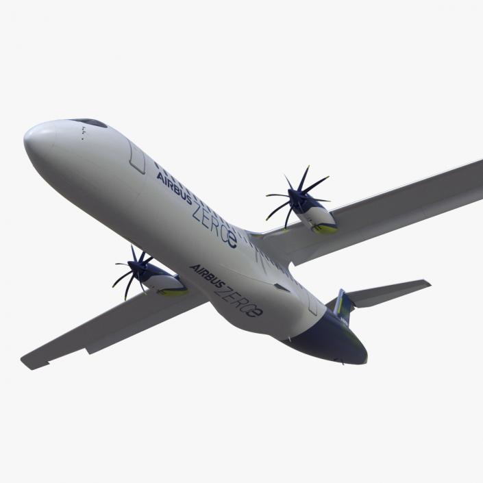 3D Airbus ZEROe Turboprop Rigged for Maya model