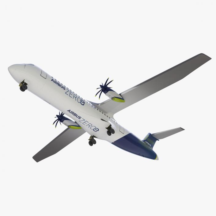 3D Airbus ZEROe Turboprop Rigged for Maya model