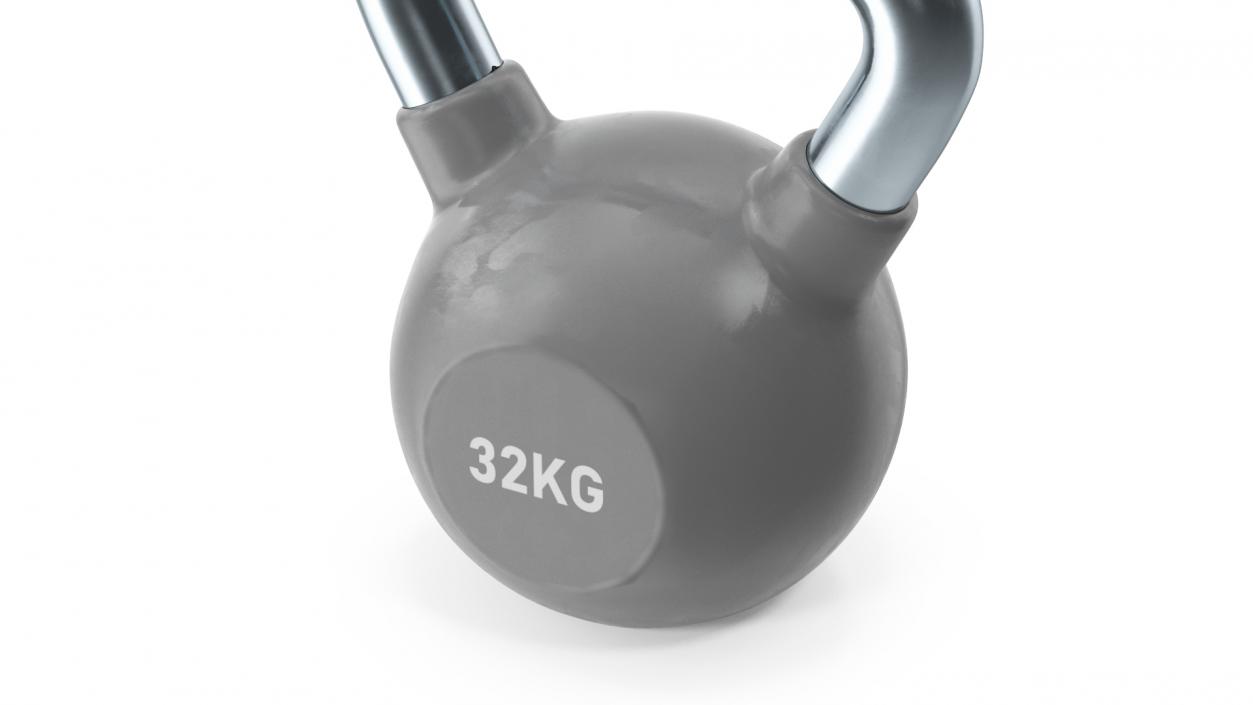 3D model Vinyl Coated Wide Handle Kettlebell 32kg