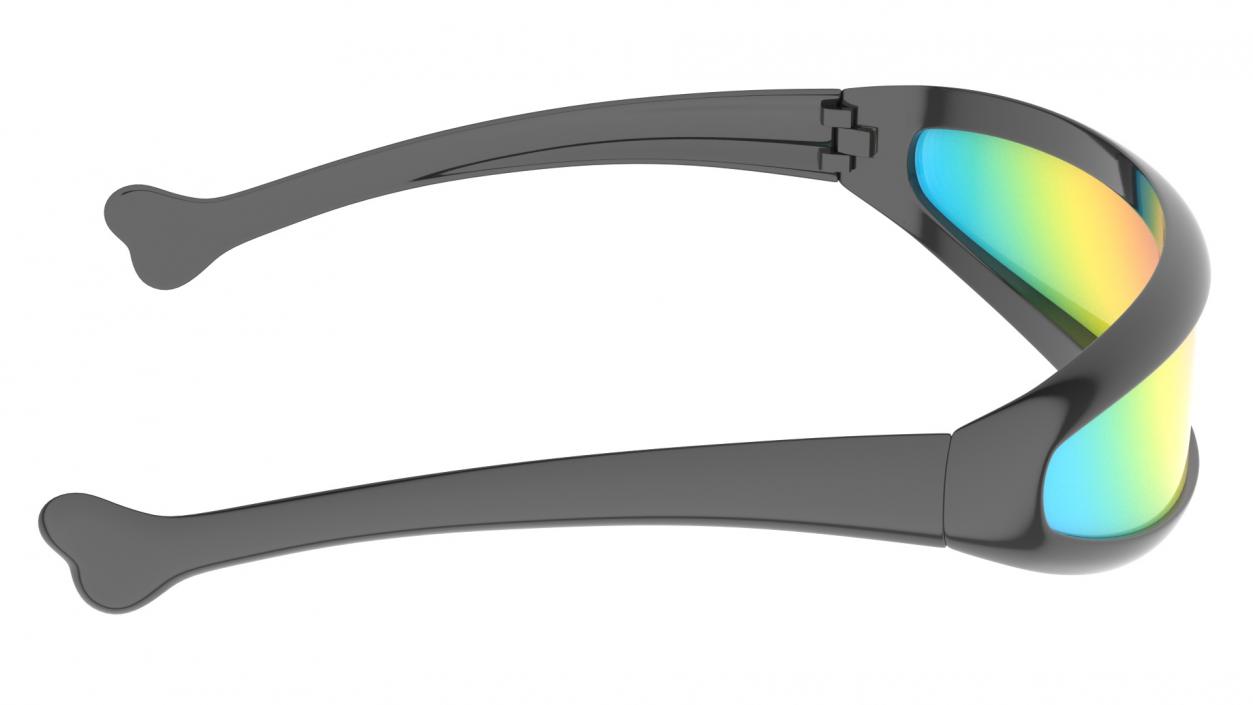 3D Futuristic Cyclops Shield Sunglasses