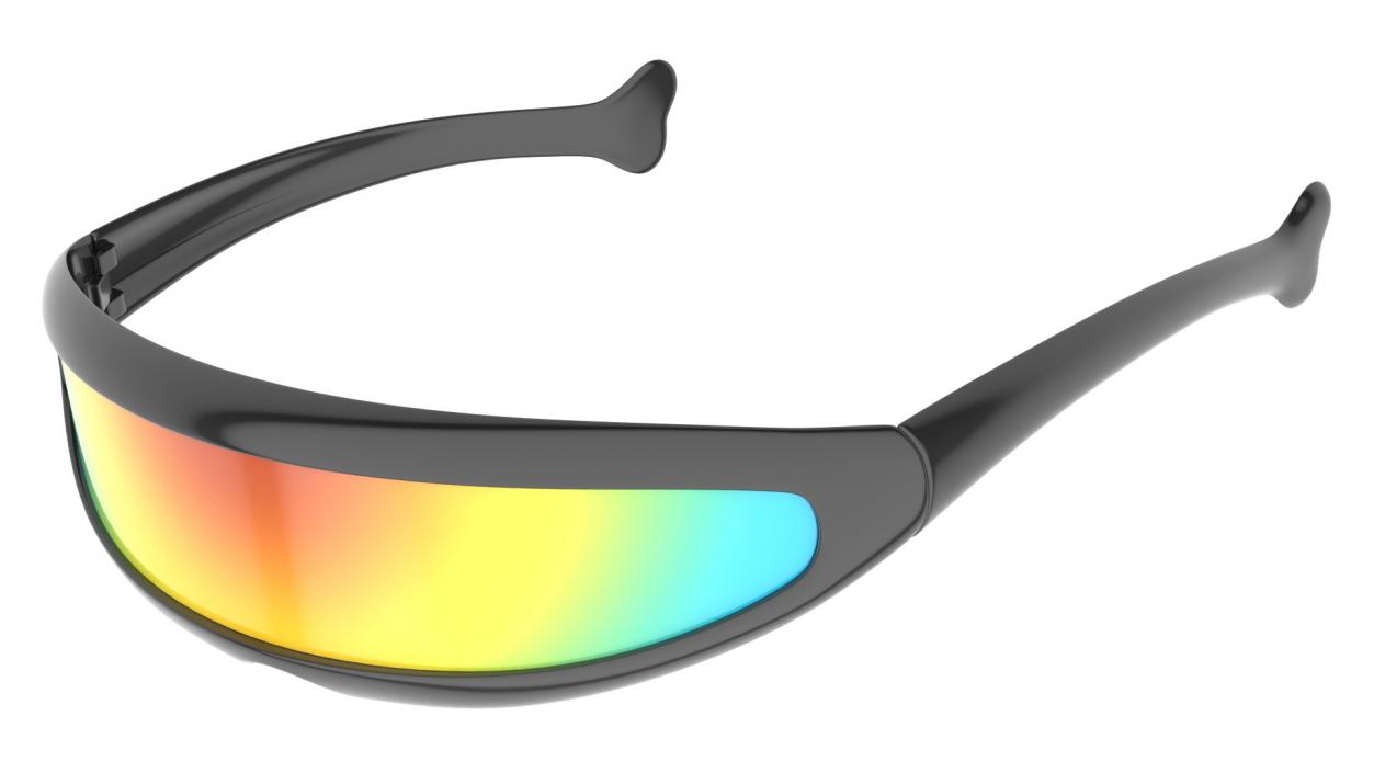 3D Futuristic Cyclops Shield Sunglasses