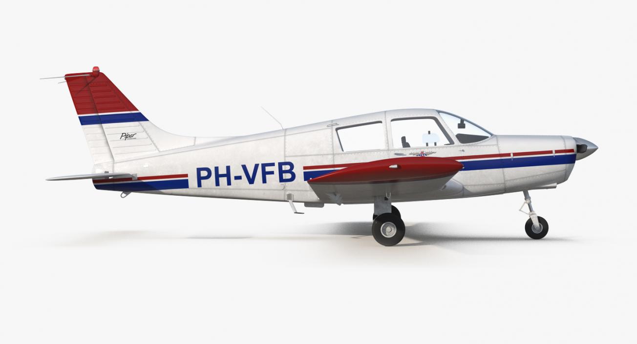 Private Aircraft Piper PA-28 Cherokee 3D