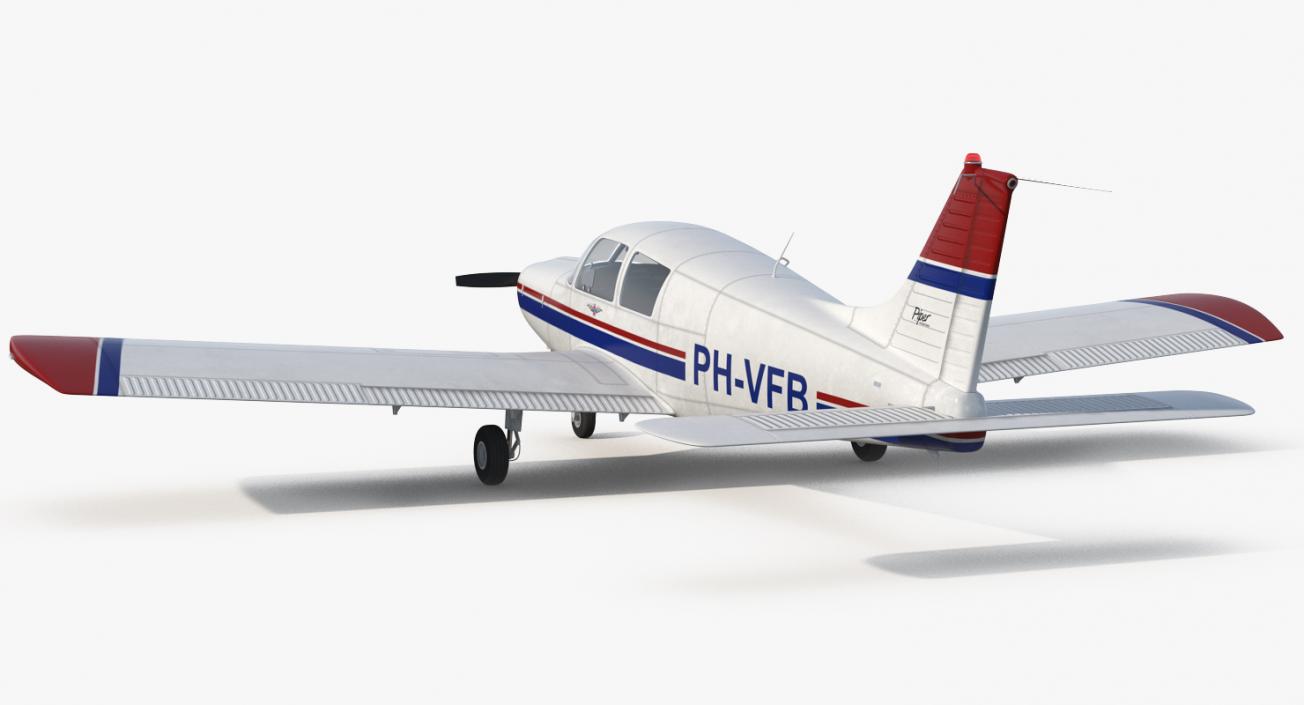 Private Aircraft Piper PA-28 Cherokee 3D