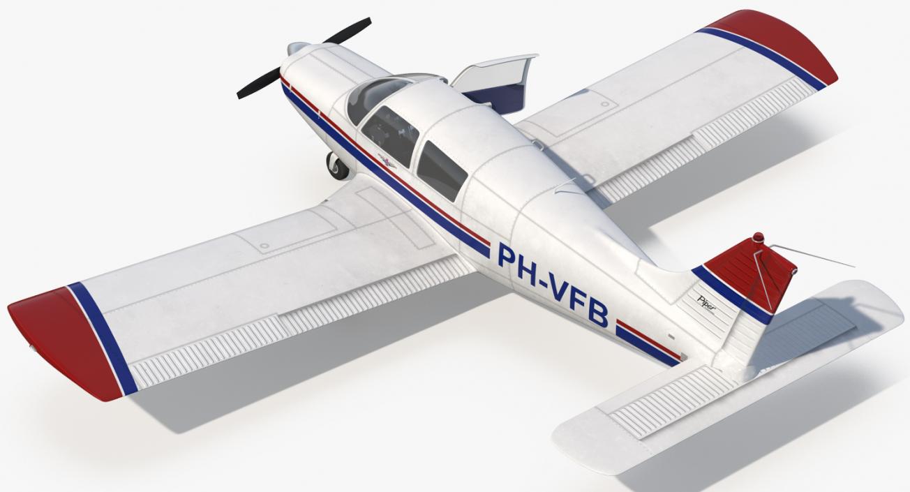 Private Aircraft Piper PA-28 Cherokee 3D