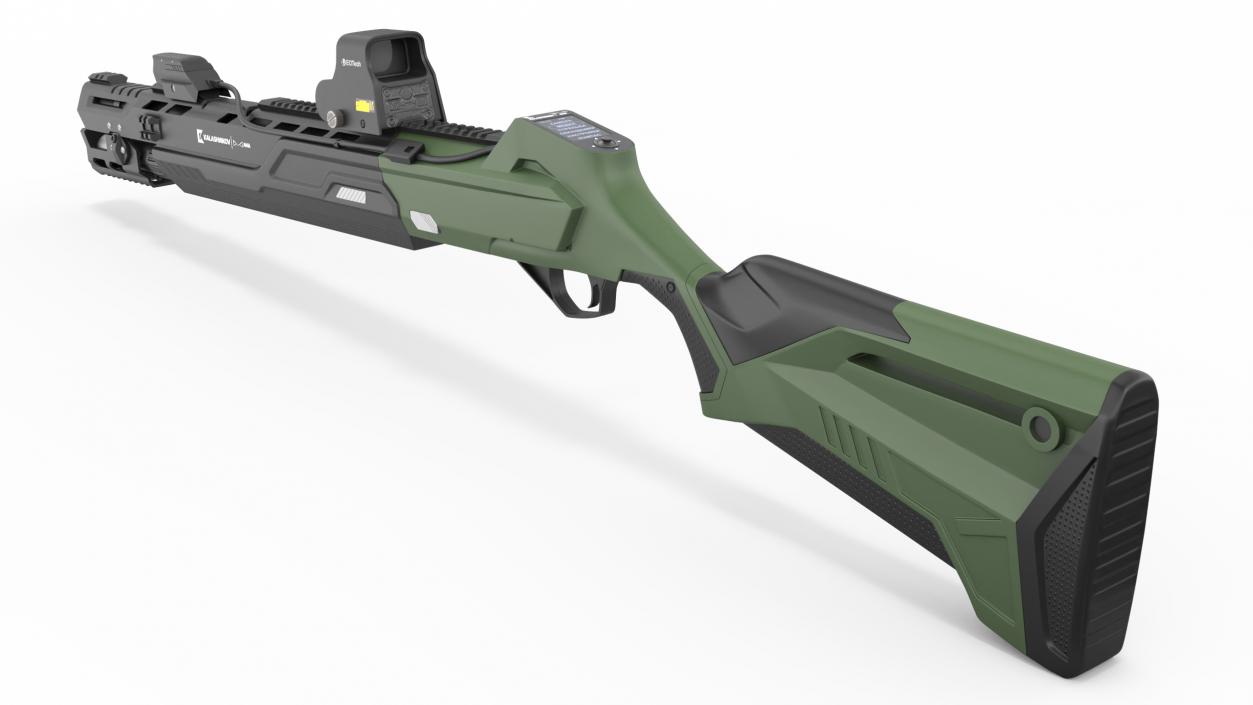 3D model Futuristic Shotgun MP 155 Ultima Kalashnikov Green