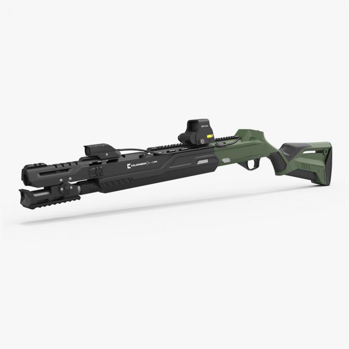 3D model Futuristic Shotgun MP 155 Ultima Kalashnikov Green