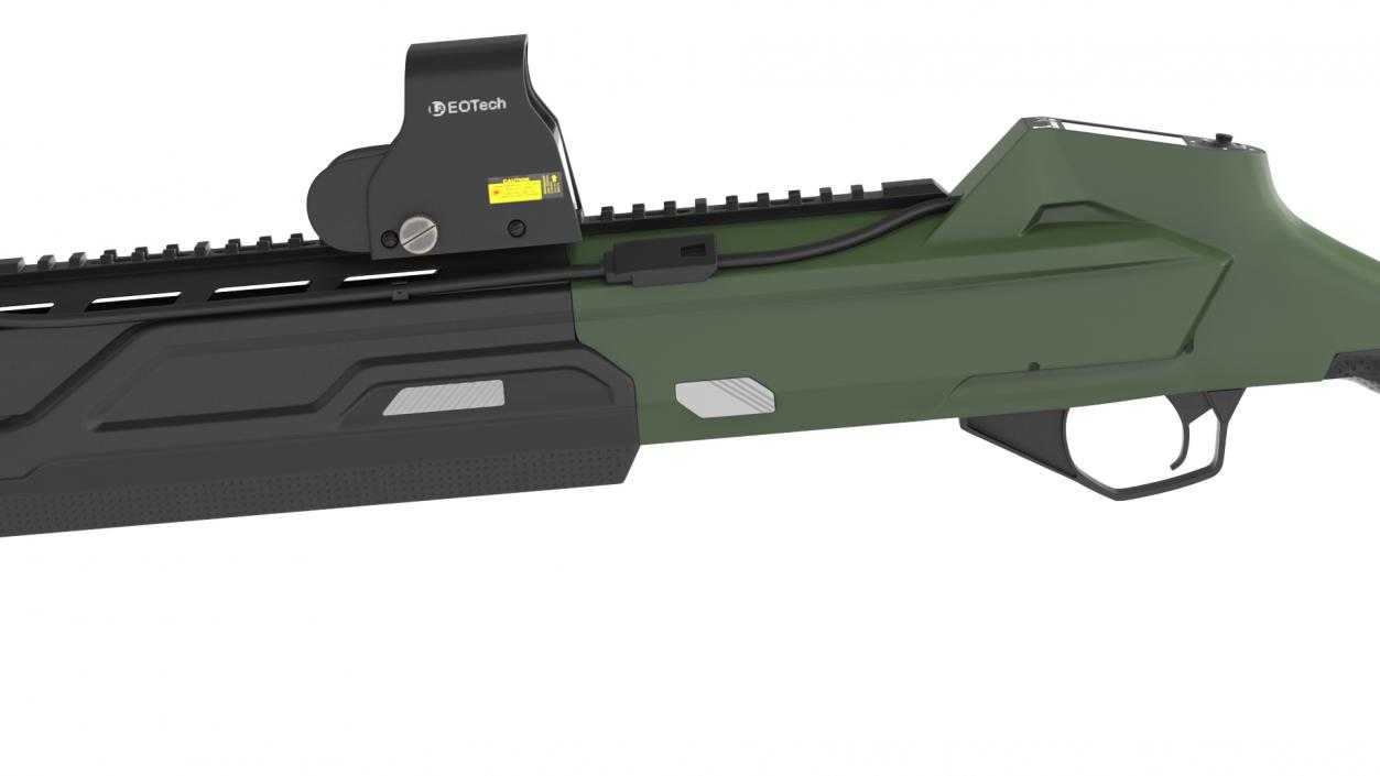 3D model Futuristic Shotgun MP 155 Ultima Kalashnikov Green