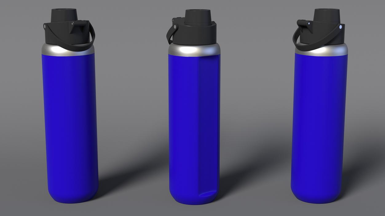 Sports Bottle Blue Close 3D model