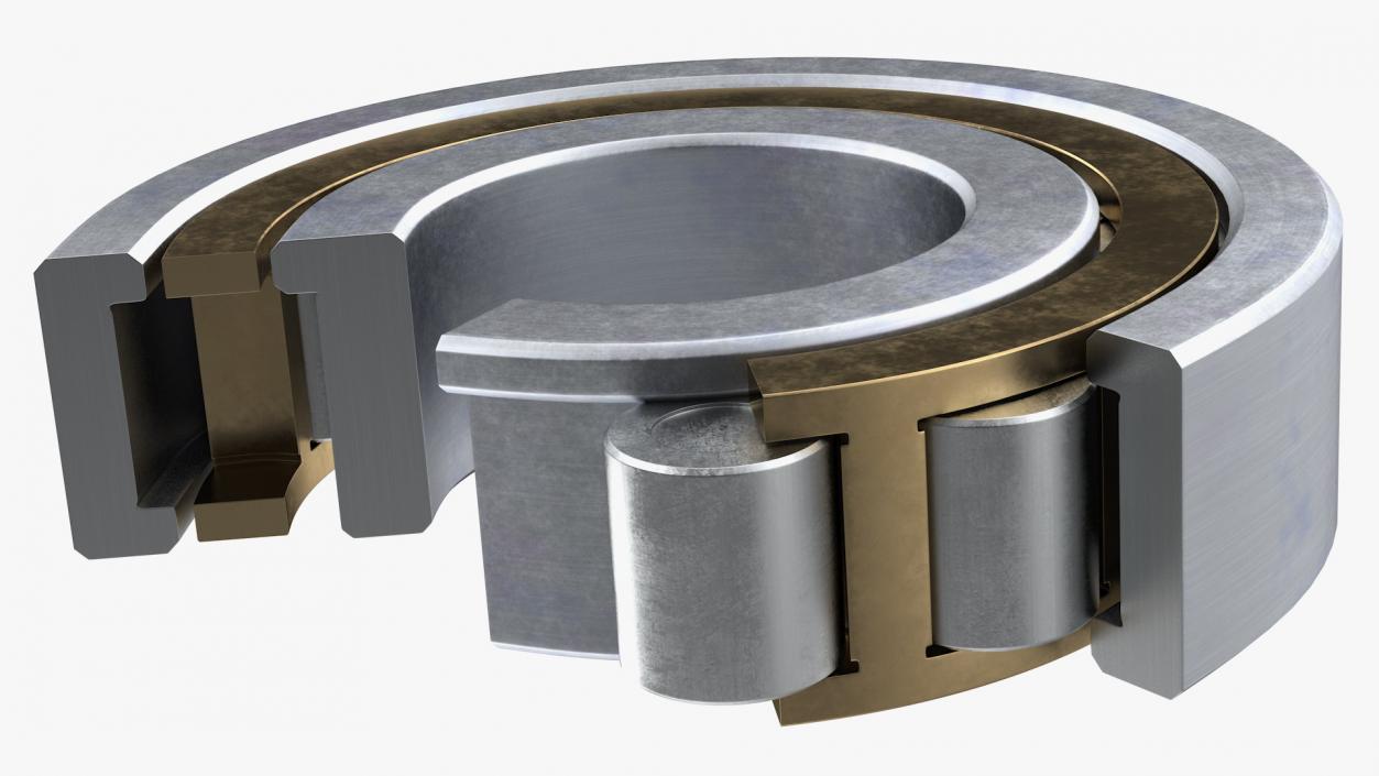 Roller Bearings Cut Inside Collection 3D