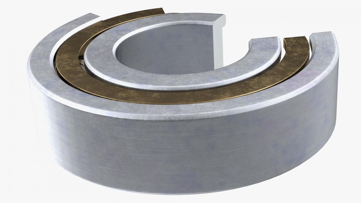 Roller Bearings Cut Inside Collection 3D