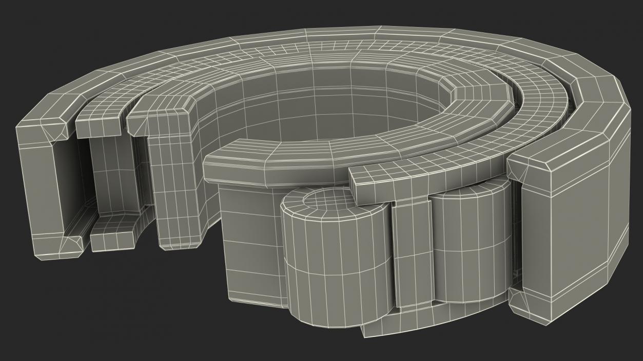 Roller Bearings Cut Inside Collection 3D