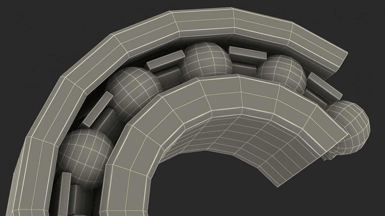 Roller Bearings Cut Inside Collection 3D