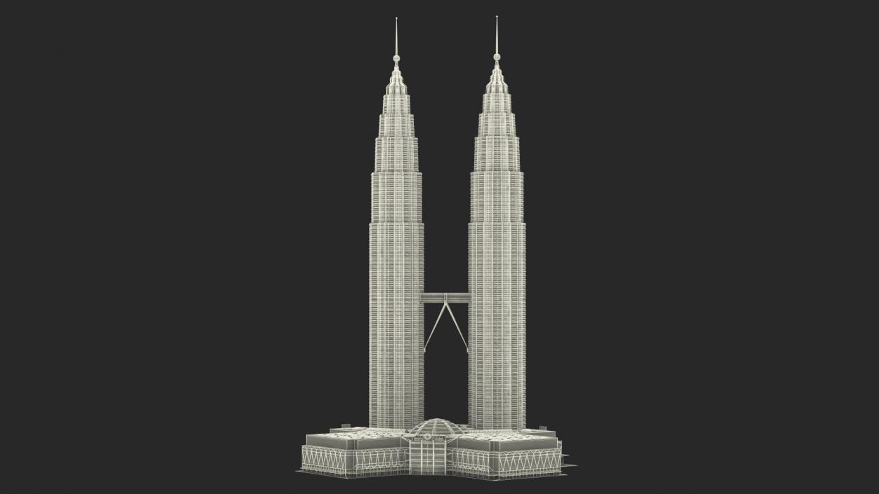 3D model Night Glow Skyscrapers Collection 2