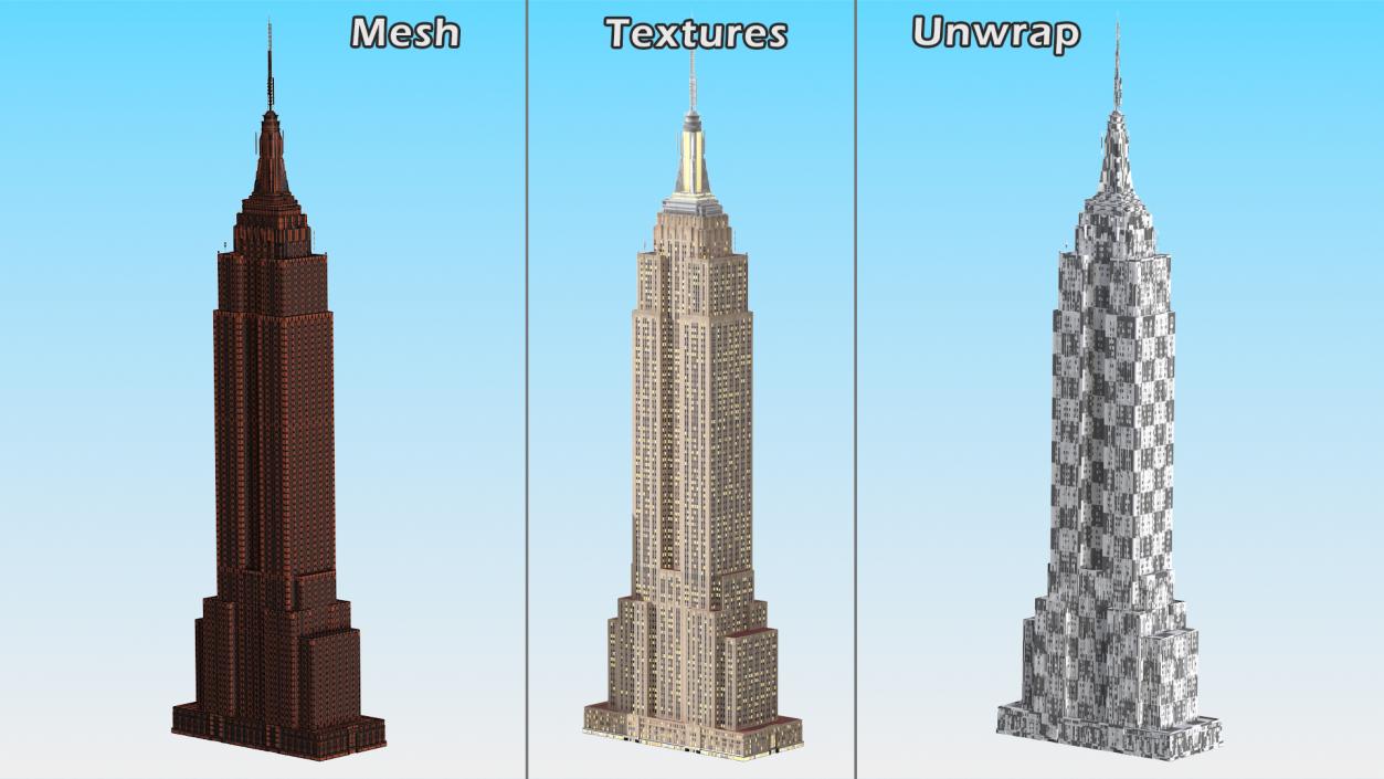 3D model Night Glow Skyscrapers Collection 2