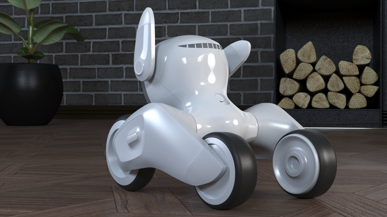 Sad Robot Toy Loona Smart Petbot 3D