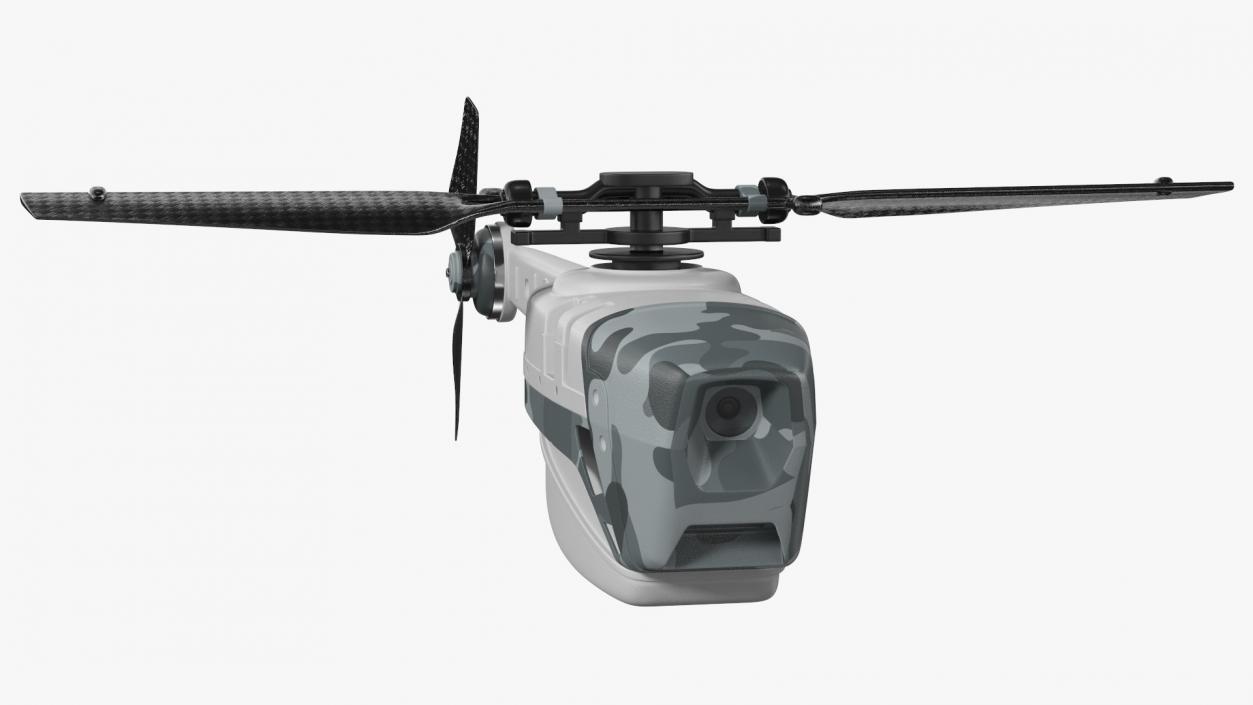 3D Nano Helicopter UAV Rigged