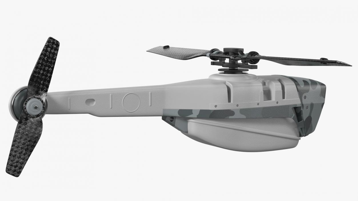 3D Nano Helicopter UAV Rigged