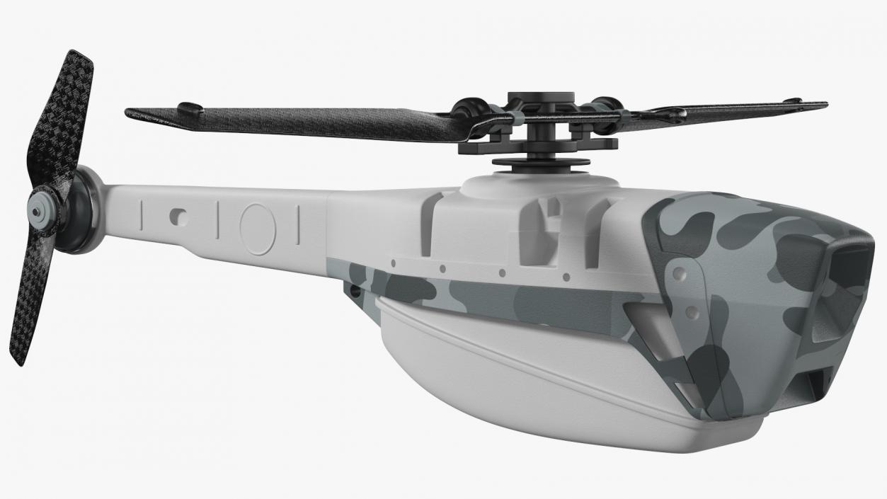 3D Nano Helicopter UAV Rigged