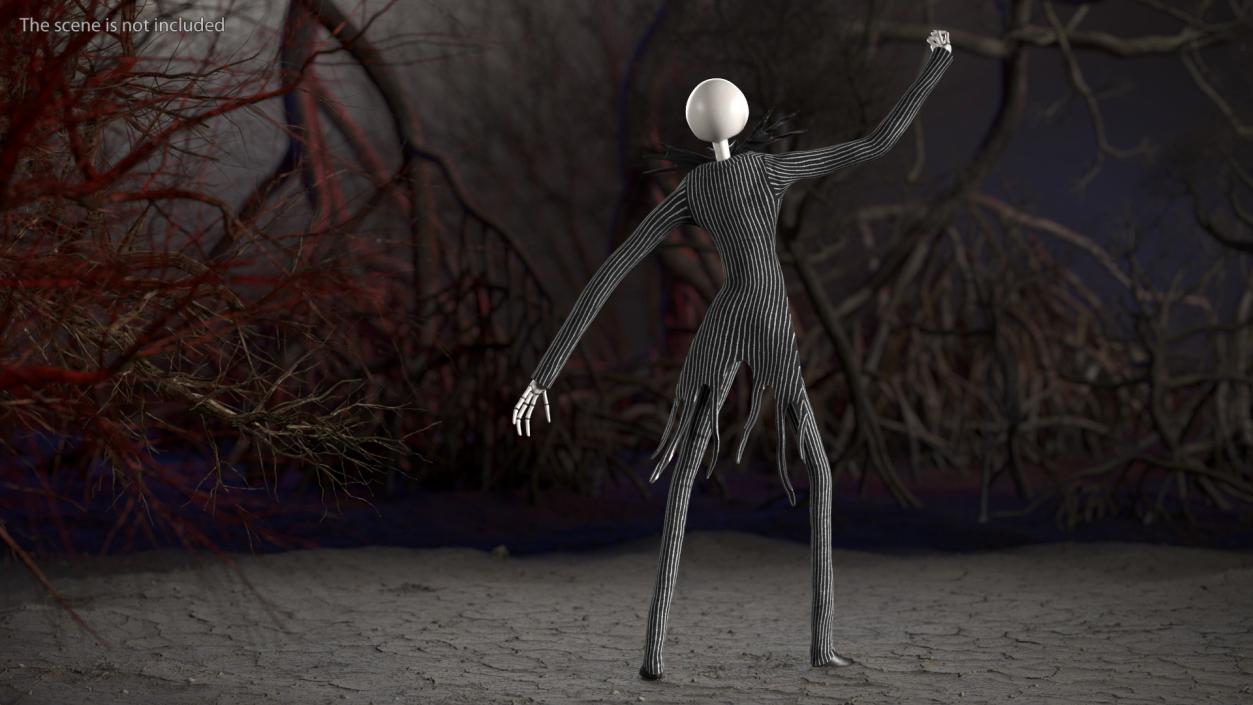 Angry Jack Skellington Character 3D