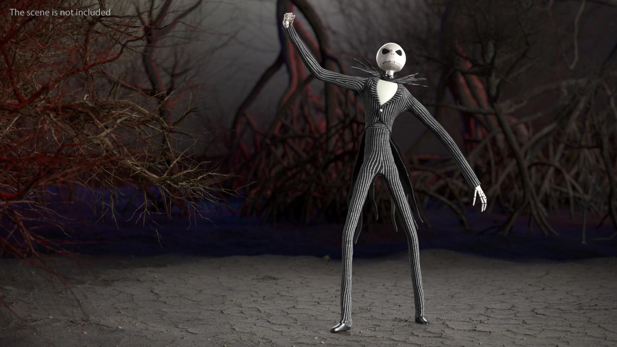 Angry Jack Skellington Character 3D