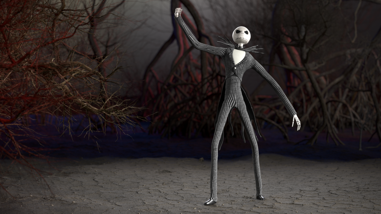 Angry Jack Skellington Character 3D