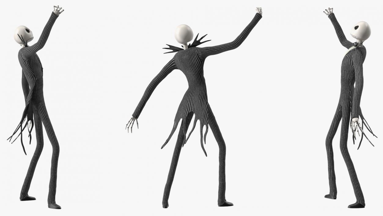 Angry Jack Skellington Character 3D