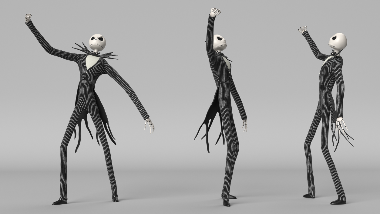 Angry Jack Skellington Character 3D