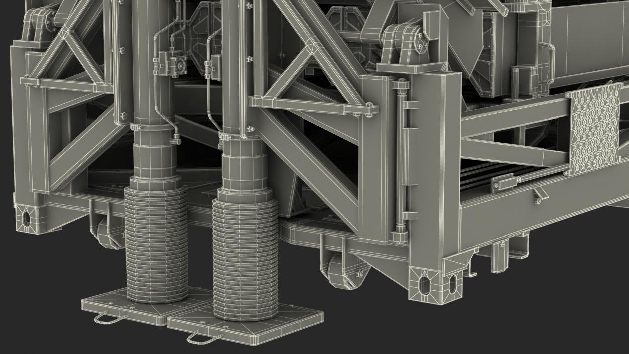 3D Iron Dome Mobile Air Defense System Folded Position