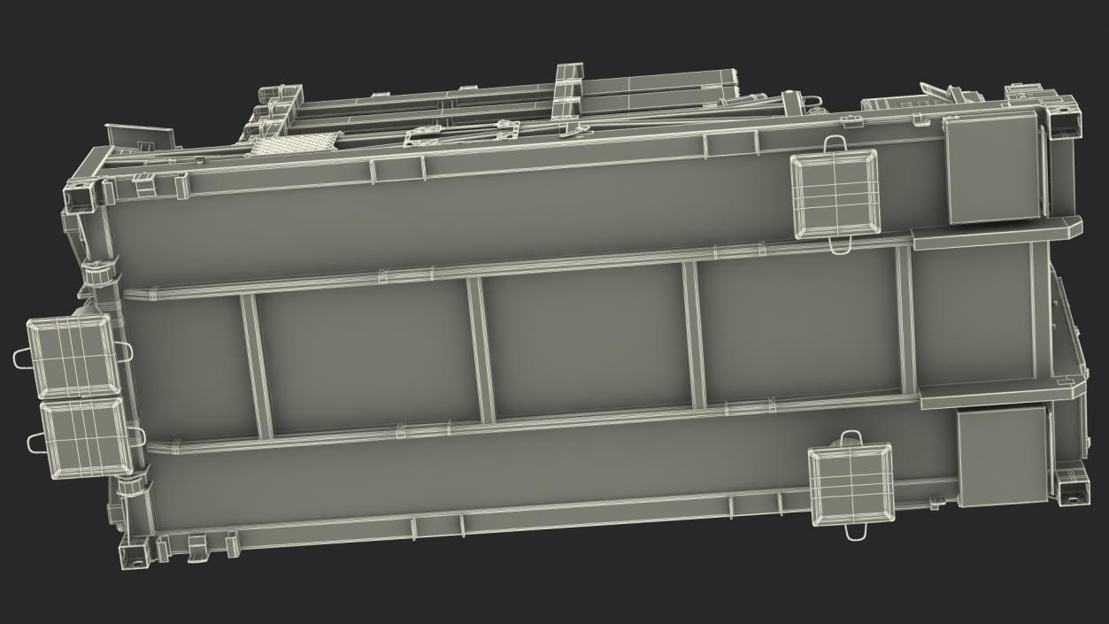 3D Iron Dome Mobile Air Defense System Folded Position