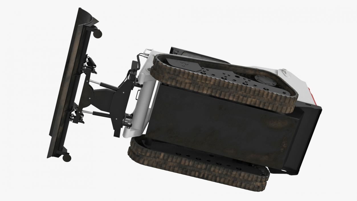 Tracked Skid Steer Bobcat With Dozer Blade 3D