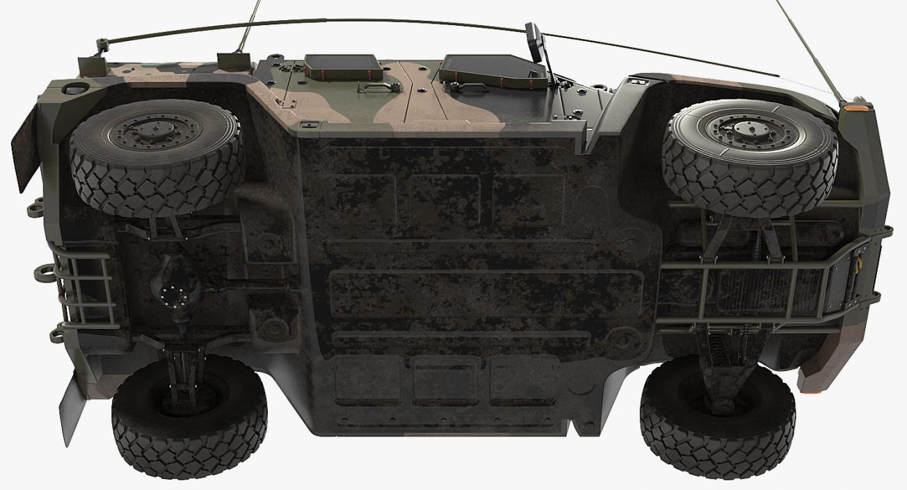 3D High Mobility Protected Vehicle Hawkei PMV 4x4 Camo