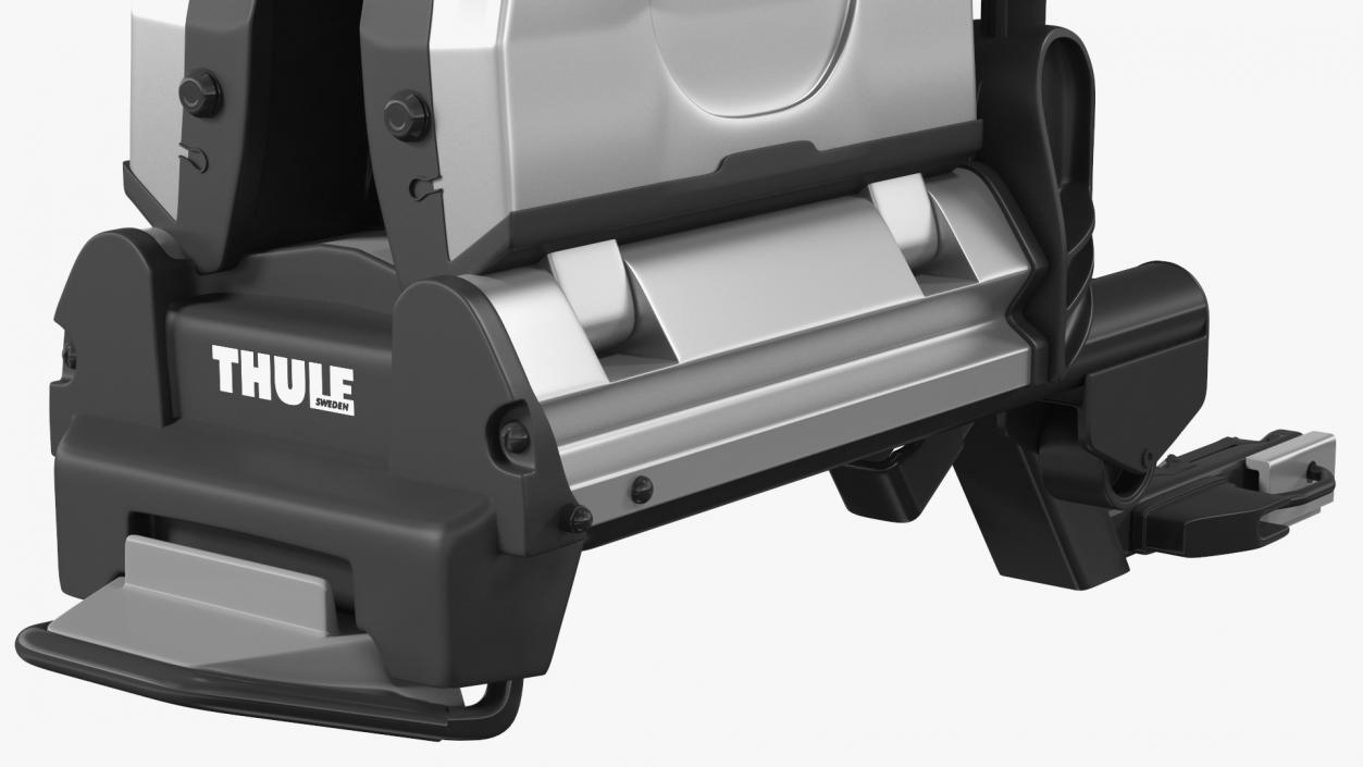 3D Thule EasyFold XT2 Bike Racks Rigged