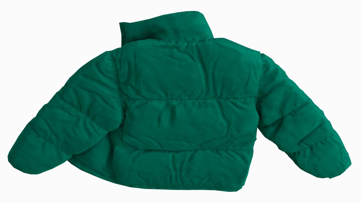 Green Mens Down Jacket Laying 3D model