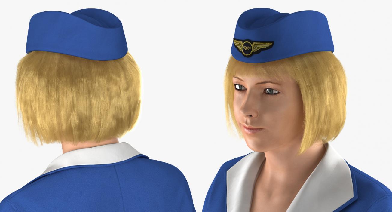 Airline Pilot and Stewardess Collection 3D model