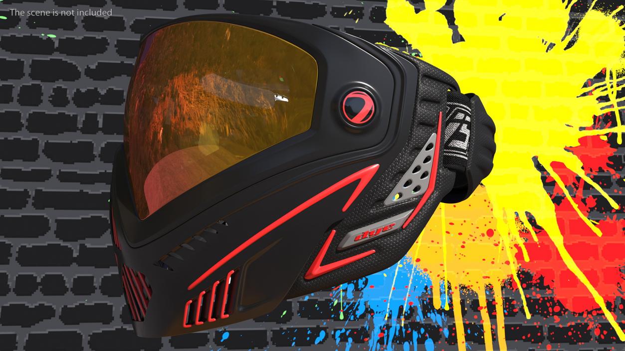 3D Dye i5 Paintball Mask Fire