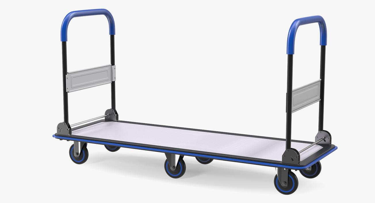 3D Market Service Cart with Crates