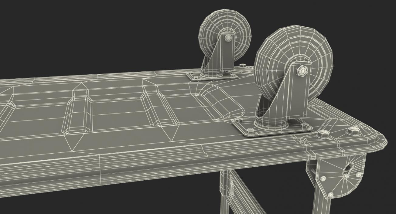 3D Market Service Cart with Crates