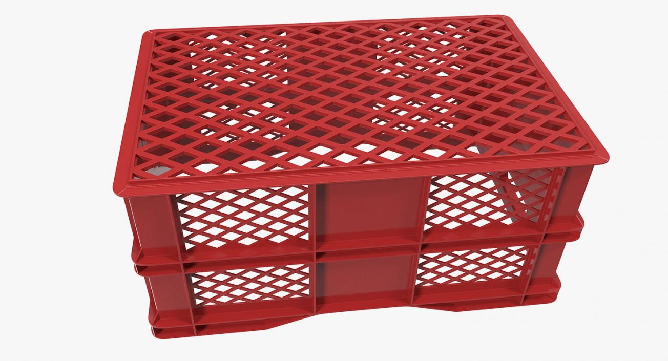 3D Market Service Cart with Crates