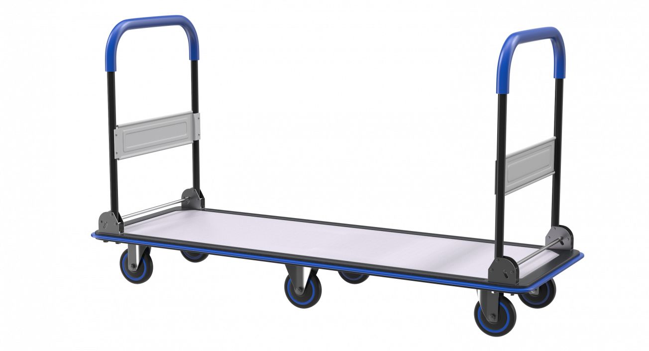 3D Market Service Cart with Crates