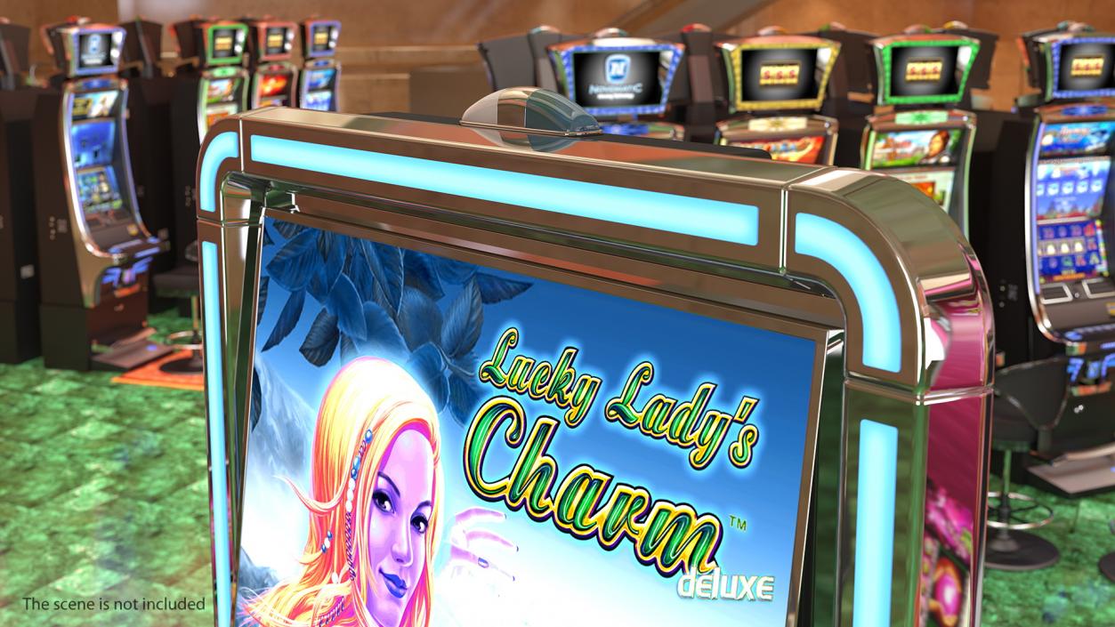 Casino Slot Machine Display 3D