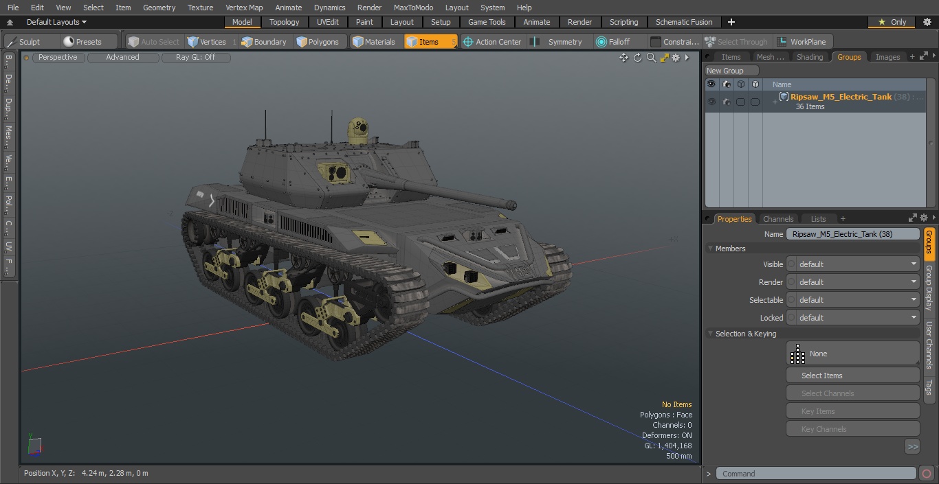 3D Ripsaw M5 Electric Tank model