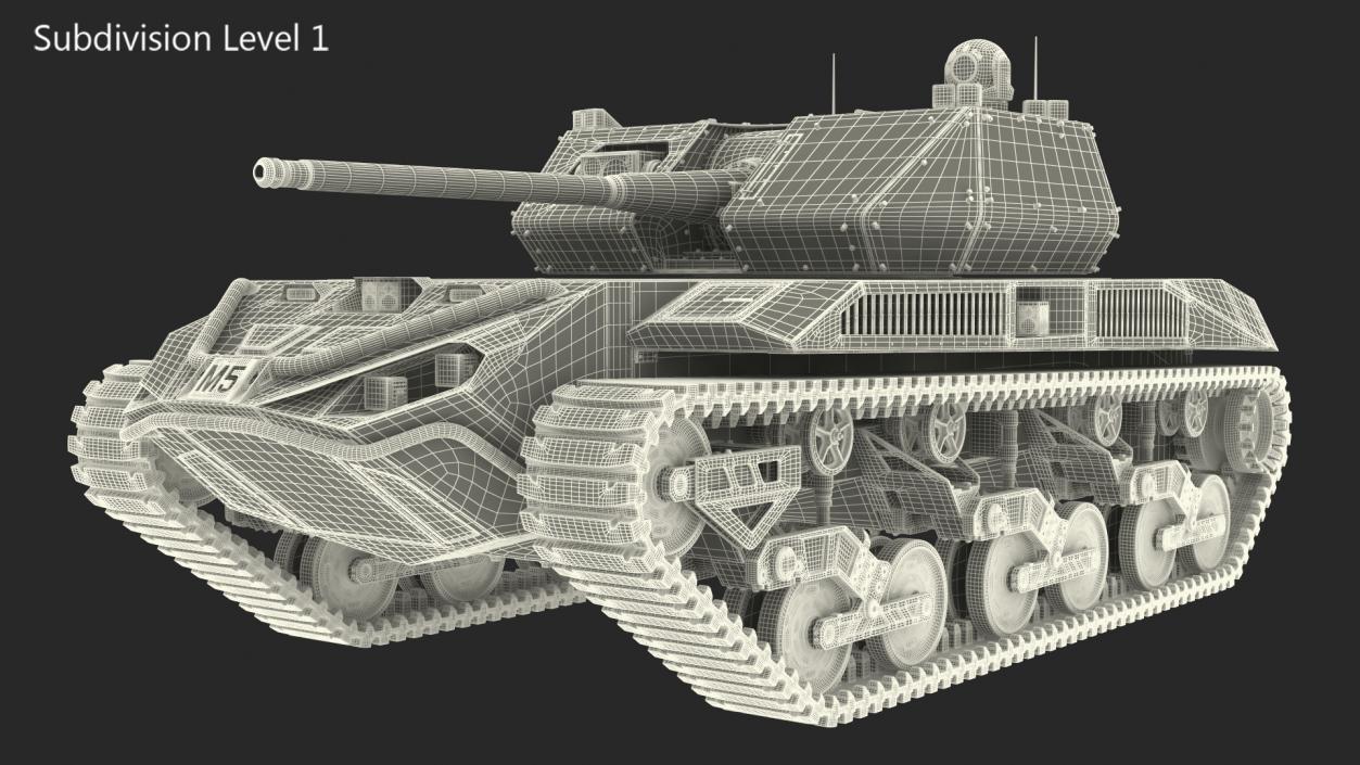 3D Ripsaw M5 Electric Tank model