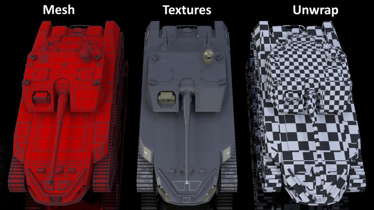 3D Ripsaw M5 Electric Tank model